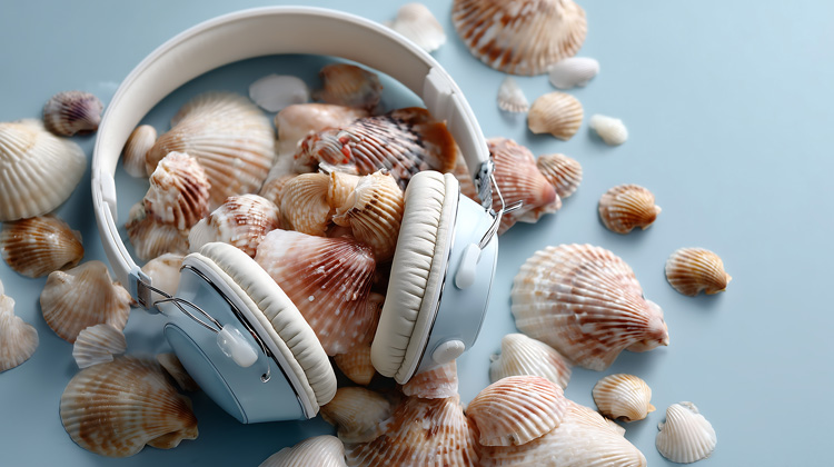 Listening to ocean wave binaural beats can bring the happiness to your brain of being near the ocean.