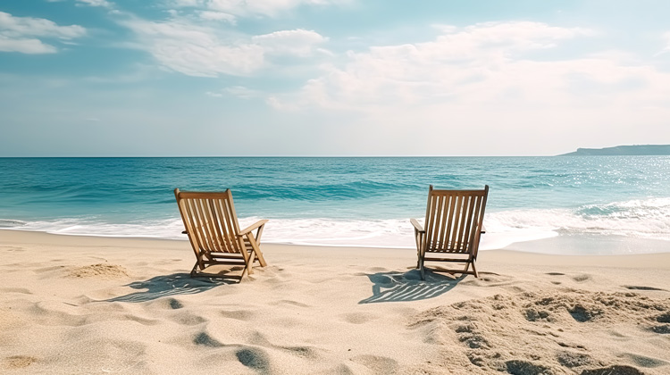 The vastness of the ocean contributes to the spiirtual benefits of the beach.