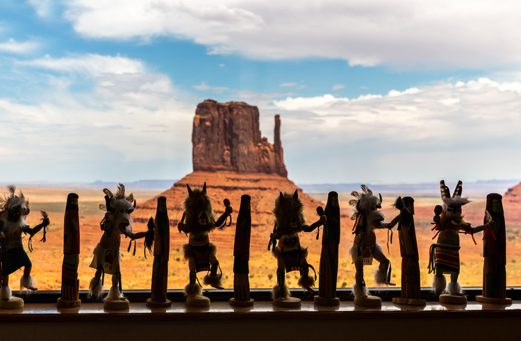 Navajo figurines point to the spiritual significance of Monument Valley.
