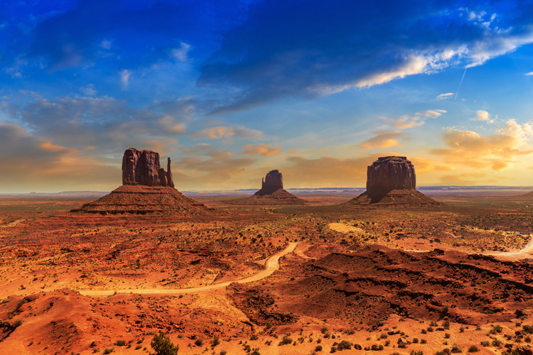 The spiritual significance of Monument Valley is amplified by this beautiful sunrise.