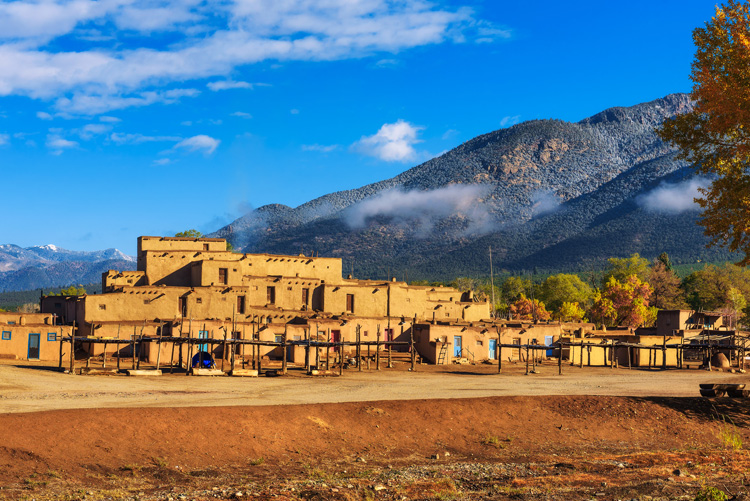 Taos Pueblo in central to the spiritual vibe of Taos. Taos Pueblo in central to the spiritual vibe of Taos.