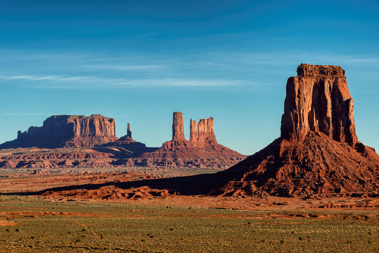 The iconic Buttes serve to accentuate the spiritual significance of Monument Valley.