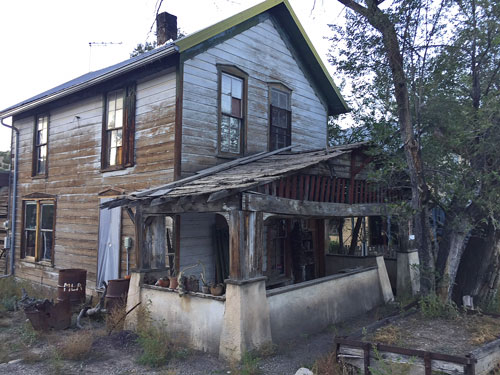 Old house in the middle of town. Madrid New Mexico.