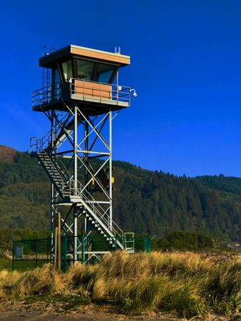 The Coast Guard observation tower at Barview Jetty Parkz