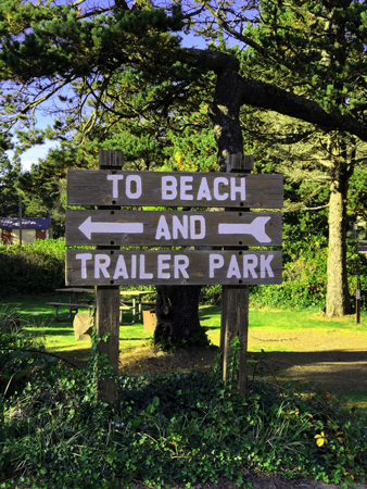 Interior sign, Barview Jetty Park.