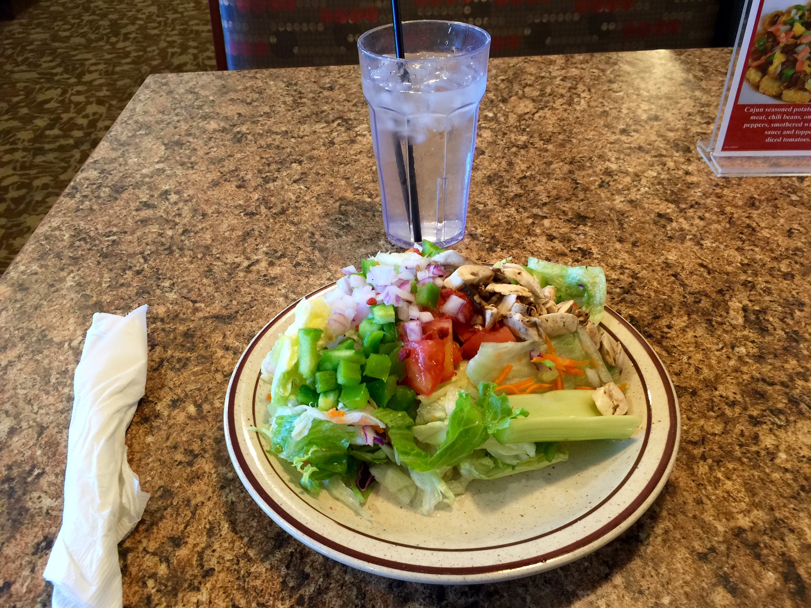 The Frying Pan Restaurant in Sioux Falls had a salad buffet. It was great.
