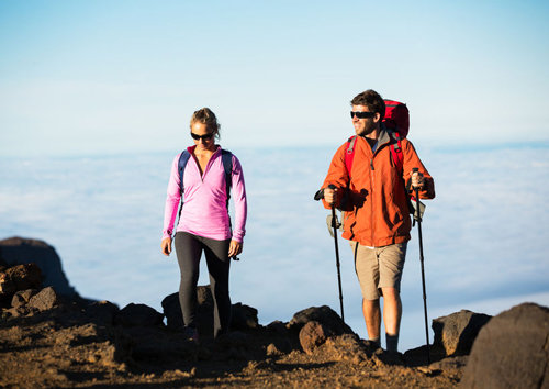 When hiking in Ecola State Park, it's a good idea to use hiking poles and shoes with severe treads.