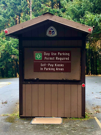 Pay Station at Ecola State Park.