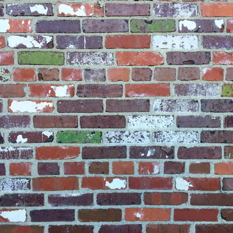 A colorful wall in an alley in Bozeman Montana.