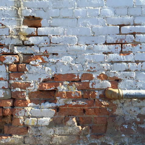 A vintage-looking wall in downtown Bozeman Montana.