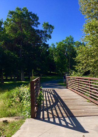 Entering Lindley Park. It is beautiful.