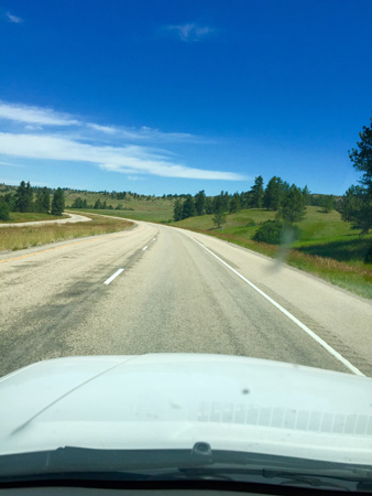 Traveling past Lodge Grass, Montana. A beautiful day.