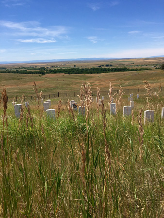 The high ground where Custer made his famous Last Stand.