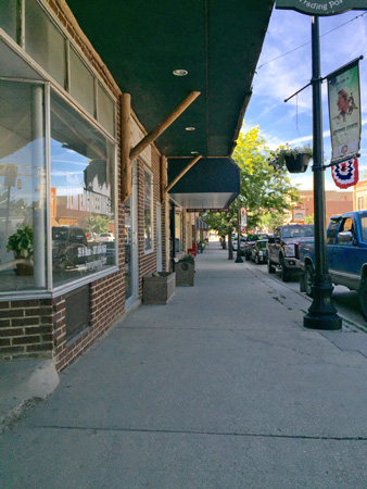 Downtown Buffalo WY on the morning of Day 5 of my trip to Bozeman MT.