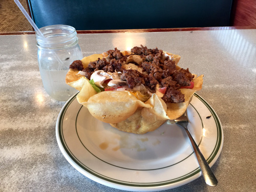 Taco salad at Marlin's Family Restaurant in Rapid City, SD.