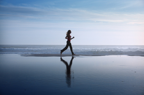 One of the benefits of the beach is that it makes you want to move.