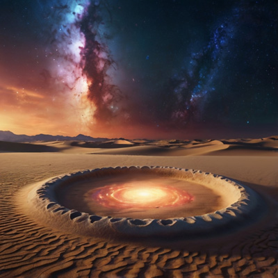 Energy vortex out in the desert.