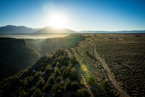 The light, land and isolation amplify the spiritual significance of taos New Mexico.