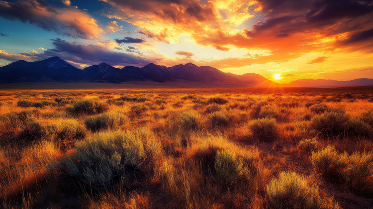 New Mexico sunset helps spiritual awakening in Taos.