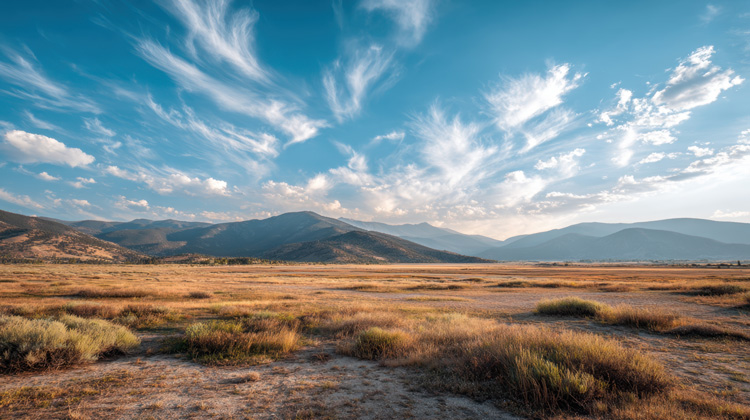 The desert landscape is the spiritual significance of Taos New Mexico.