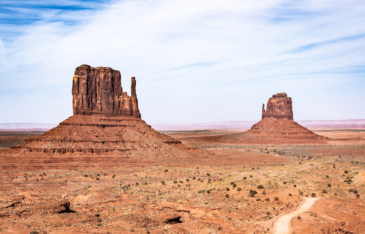 Two Mittens Monument Valley.