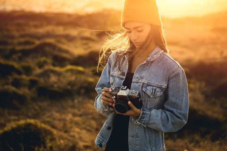 Young woman photographer capturs the spiritual energy of Taos New Mexico.