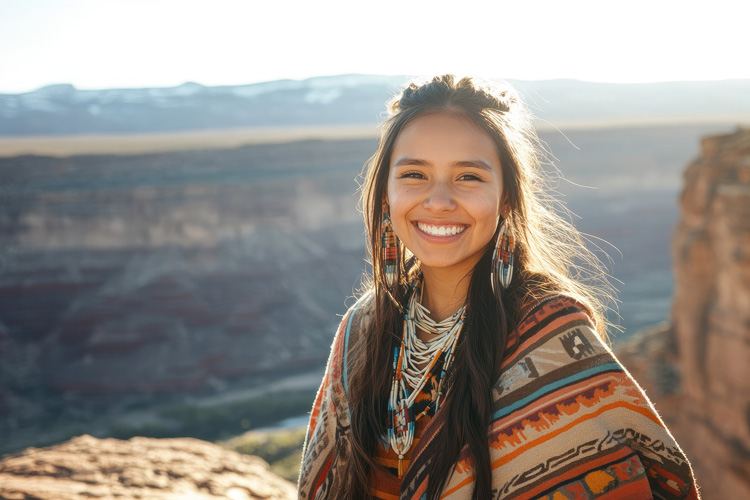 Young woman pays respect to the spiritual lifestyle in Taos. Young woman pays respect to the spiritual lifestyle in Taos.