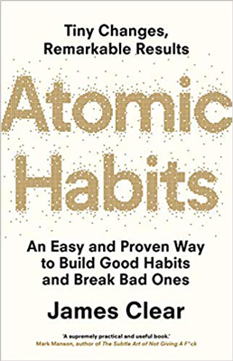 Atomic Habits is the great book by James Clear that promotes a 1 percent improvement for men each day.