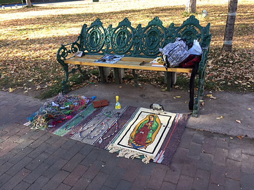 Once it gets past about 8:00am, people start setting up small areas to sell homemade wares.
