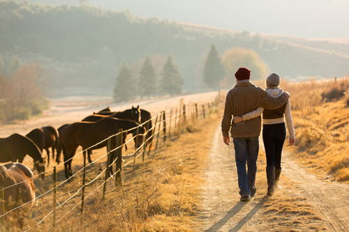 Walking with someone you love increases your feeling of connection with Nature, and each other.