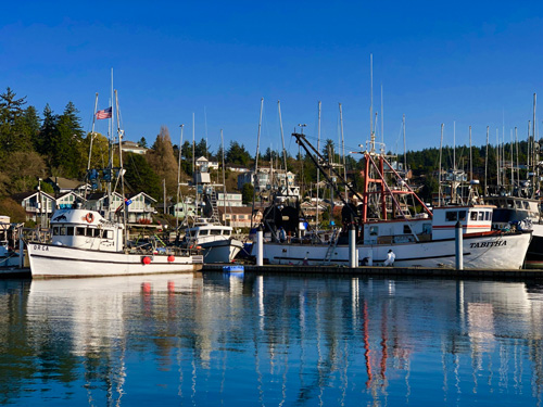 Newport Harbor, on Yaquina Bay, is a scenic place to revitalize your spirit.