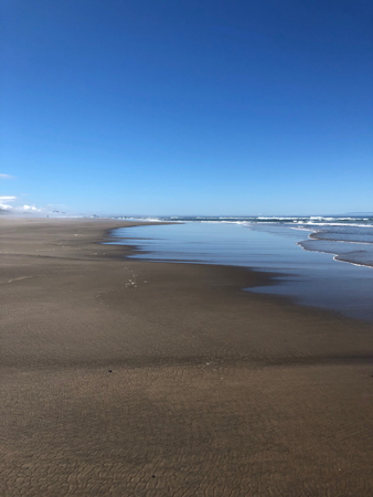 Looking South Rockaway Beach Oregon Coast.