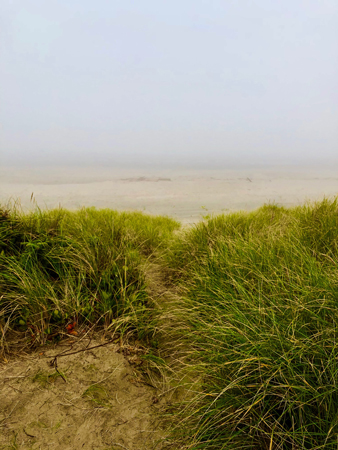 A foggy day on Rockaway Beach Oregon is a peaceful way to refresh your spirit.